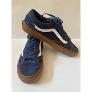 Vans Old Skool Blue Suede Skateboard Shoes 507698, Mens 9.5 Womens 11